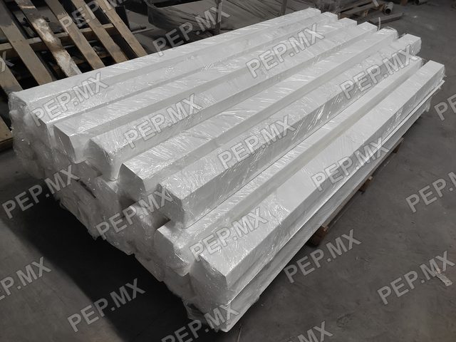 Perfiles recubiertos en blanco SKYWHITE.MX Blanco 311-115 PEP.MX